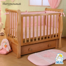 Детская кроватка Кубаньлесстрой (Лель) АБ 21.3 Лаванда продольный маятник